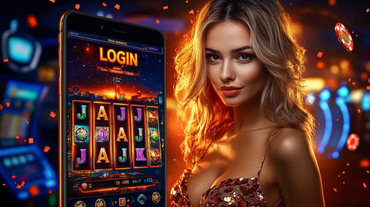 Antarmuka perpustakaan permainan rebelbet 77 di perangkat mobile Android menampilkan tab kategori Live Casino, Slot, dan Sportsbook